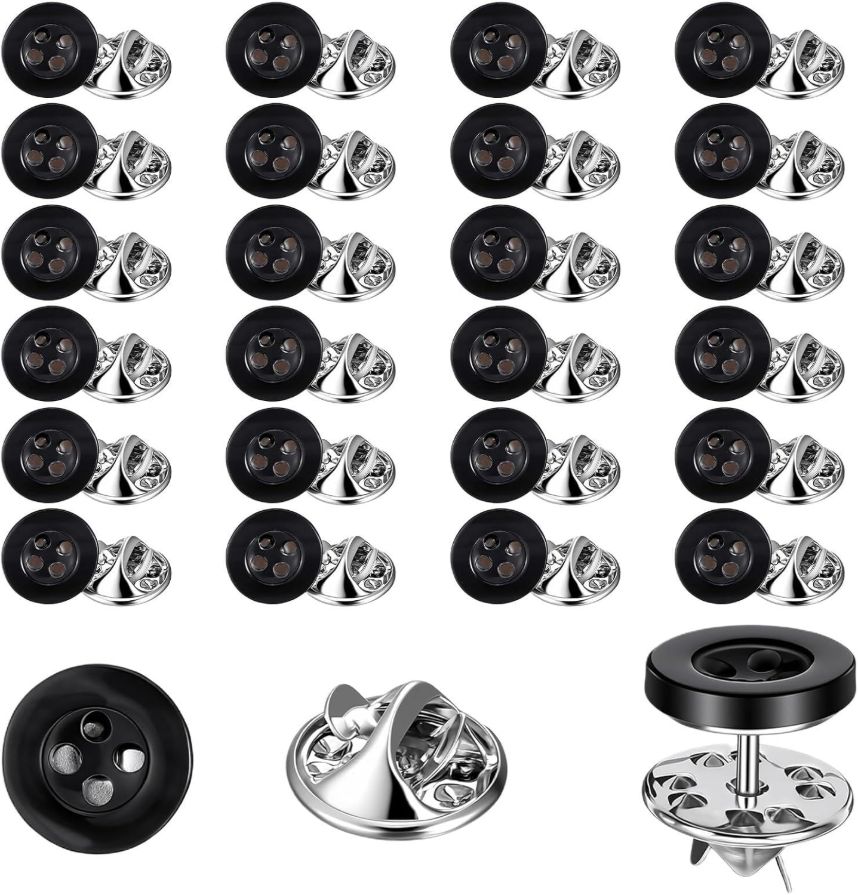 24 PCS No Sew Buttons for Clothes, Pants Button Replacement, Button Pins for Jeans for Clothes Repair and Garment